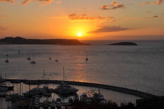 Pôr-do-sol em Marigot - St. Martin (Caribe)